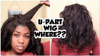 What U-Part Wig?? Ft Hairspells Brazilian Kinky Straight 18 Inches | Definitely A Head-Turner