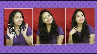 Easy Heatless Curls ||Easy Overnight Curls With Straw