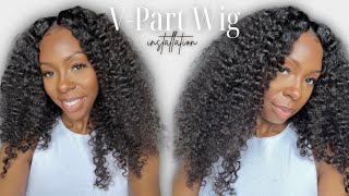 Super Easy V-Part Wig| Amazon Prime Ft. Domiso Hair