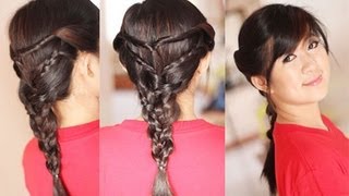 Back To School Hairstyle Twists Triple Braided Hairstyles For Layered Hair