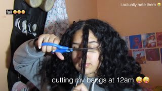 Cutting My Curly Hair (Bangs Edition)