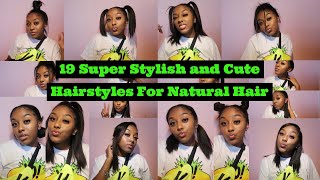 *19 Super Stylish & Cute Hairstyles For Natural Hair* (Silk Press)