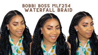 Bobbi Boss Synthetic Hair 13X4 Deep Hd Lace Wig - Mlf628 Waterfall Braid --/Wigtypes.Com