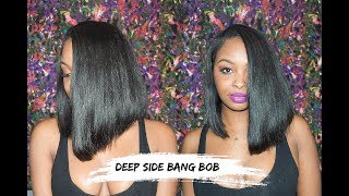 How To: Cut A Bob With A Deep Side Part