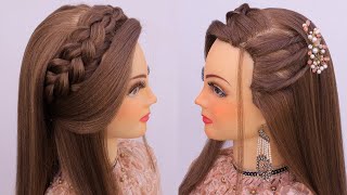 Aesthetic Hairstyle For Girls L Dutch Braid L Easy Wedding Hairstyles L Quick Hairstyles