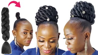 Bomb Easy Bridal Hairstyle Using Braids Extension | Detailed Steps