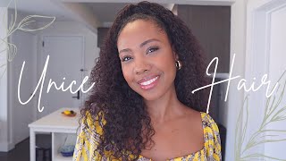 Quick & Easy: Half Up Hairstyle  Using A V-Part Wig | Unice Hair