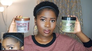 Testing Out New Eco Styler Gels On Type 4 Natural Hair Edges!!!|Mona B.