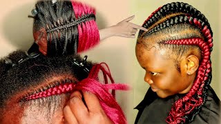Can'T Do Cornrows? Use Just #Crochet To Archive Neat Cornrows || Beginners Friendly