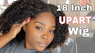 Kinky Curly Upart Wig | Blending & Styling With Leave Out