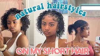 Trying Different Curly Hairstyles Everyday For A Week ! | Pinterest Inspired 2022