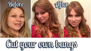 How To Cut Your Own Bangs For A Vintage 60S 70S Look || Bangs For Thin Hair ||  Bardot Inspired