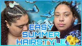 Easy Curly Hairstyle For The Summer