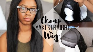 How To Yaki Straight Natural Hair U-Part Wig | Jane Collection
