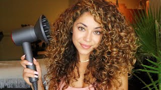 How I Diffuse Curly Hair