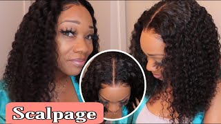 Scalp Vibemost Realistic Curly Lace Wig Install Ft. Myfirstwig