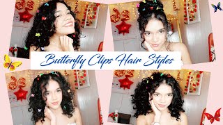 Heatless Curly Hair Butterfly Clips Hair Style Ideas | Pinterest Inspired