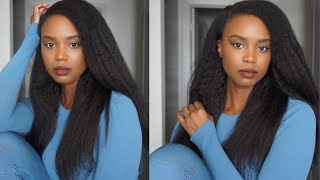Wow It'S A U-Part Wig For Natural Hair | Kinky Straight Texture For 4C Girls!