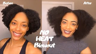 Heatless Blowout On Type 4 Natural Hair Using The Banding Method