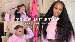 Step By Step Body Wave V Part Wig Install Ft. Alipearl Hair
