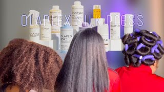 From Curly To Straight | Using Olaplex On Type 4 Hair + Straightening Natural Hair