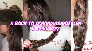 5 Perfect Heatless Back To School Hairstyles! | Must Watch!