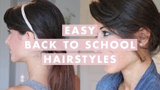 Easy Back-To-School Hairstyles
