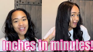 I Love My Hair!!! Inches In Minutes!!!! Ula U-Part Wig Hair Review