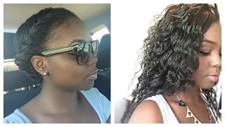 2 N 1 Twist Out| Protective Styles For Relaxed Hair