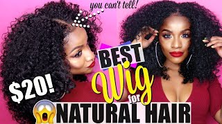Y'All, This Synthetic Wig Is So Realistic! Amazing U-Part Wig For Natural Hair!