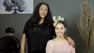 Natural, Curly Hairstyles With Headbands & Hair Clips : Hair Styling & Care