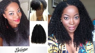 Best Kinky Curly Wig: Using Hergivenhair Natural Hair Extensions| U Part Wig | Protective Style