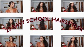 Tutorial | 20 Easy School Curly Hairstyles