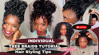 How To| Individual Tree Braids |Braids Hairstyles | Box Braids Hairstyles | Goddess Box Braids