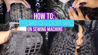 How To : Make A U-Part Wig On Sewing Machine | Mesh Ventilated Cap *Step By Step*