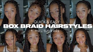 Box Braid Hairstyles + Tutorials