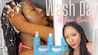 Prepping Relaxed Hair For Braids And Protective Styles| Healthy Relaxed Hair Routine
