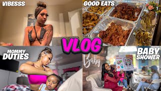 A Day In My Life As A Mommy | Baby Hair Care Routine+Baby Shower + Drunk Night Out