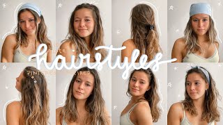 Pinterest Inspired Hairstyles // 10 Super Easy, Cute And Heatless Hairstyles Using Clips, Hairband