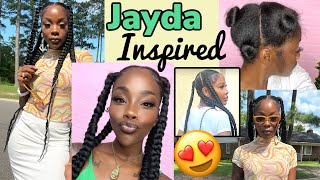 2022 Jayda Inspired 5 Braids| On 4C Hair| Tutorial| Beautywithty