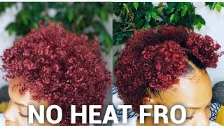 How To: Curly Hairstyle Short/Medium "No Heat" Afro! | Natural Hair! | (Part 1)