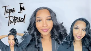 How To: *Detailed* Tape In Extensions At Home | Ft. Amazingbeautyhair