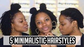 Sisterlocks - 5 Minimalistic Hairstyles (Medium Length) | Drknlvely