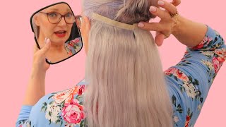 How To Place Hair Extensions For Mature Women With Thin Silver Hair