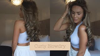 How To: At Home Easy Curly Blowdry | Big And Bouncy