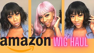 Summertime Fine Ft Forcuteu | Beginner Friendly Amazon Wig Haul [Short Wigs W/ Bangs]