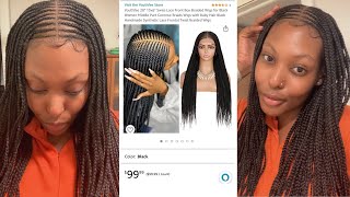 Amazon Youthfee Tribal Braid Closure Wig, 28In $100