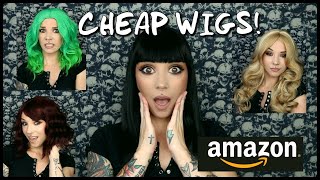 Trying Cheap Wigs From Amazon!  | Major Transformations! #Dossier