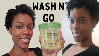 How To: Defined Wash And Go On Type 4 Hair Ft Eco Style  Gel