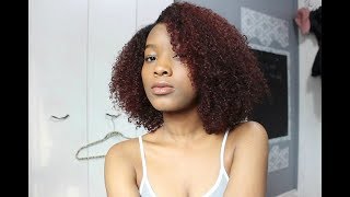 A Wig Transformation| Dying Kinky Curly Hair Red| Hairvivi